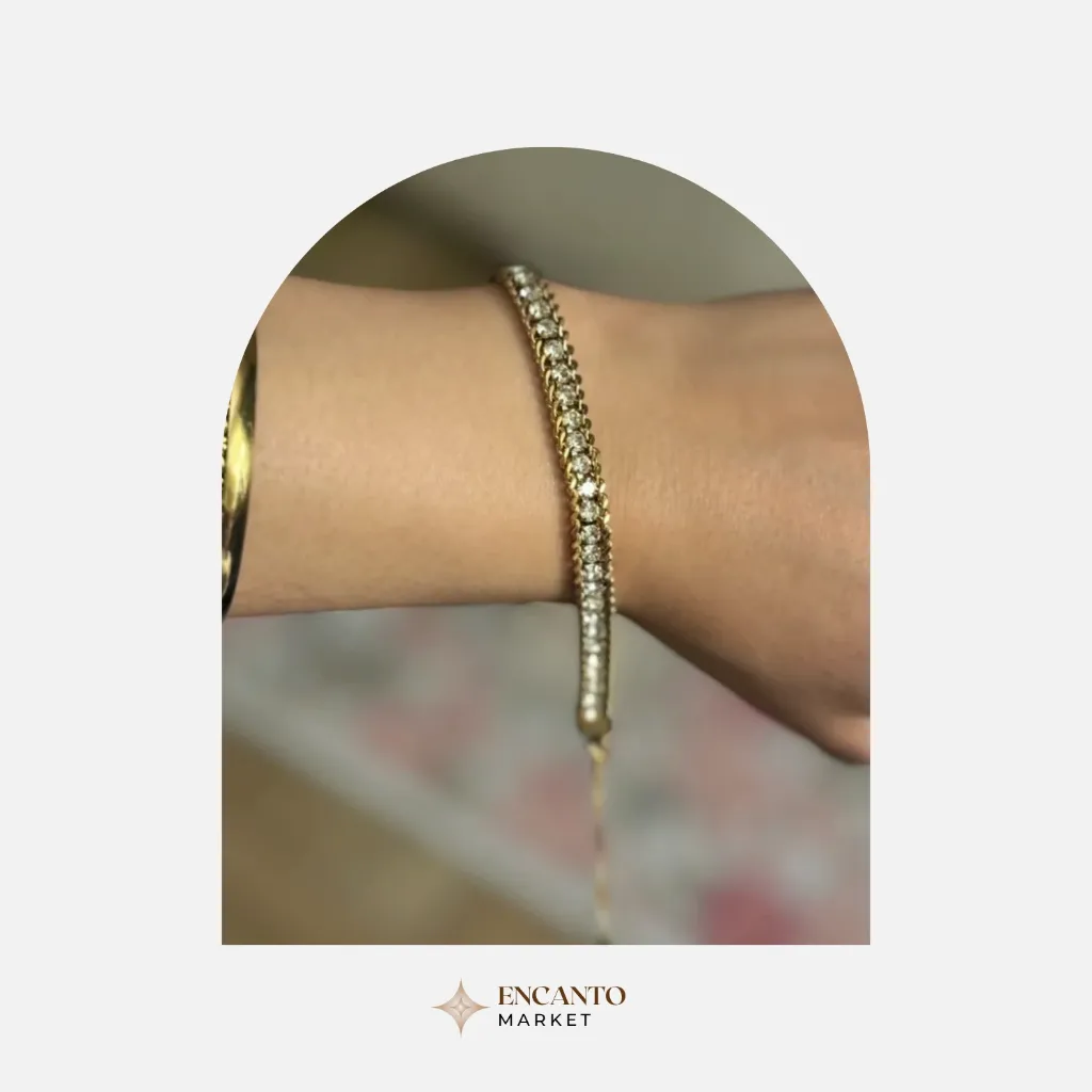 Pulsera con cadena delicada de acero inoxidable