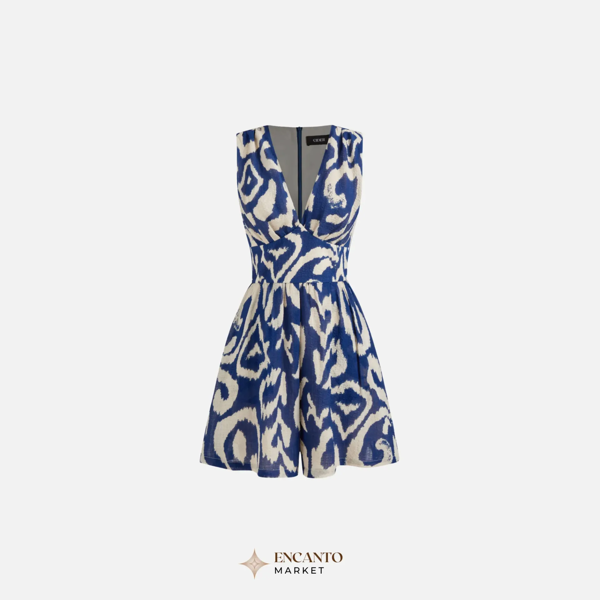 Romper Cuello-V con bolsillos