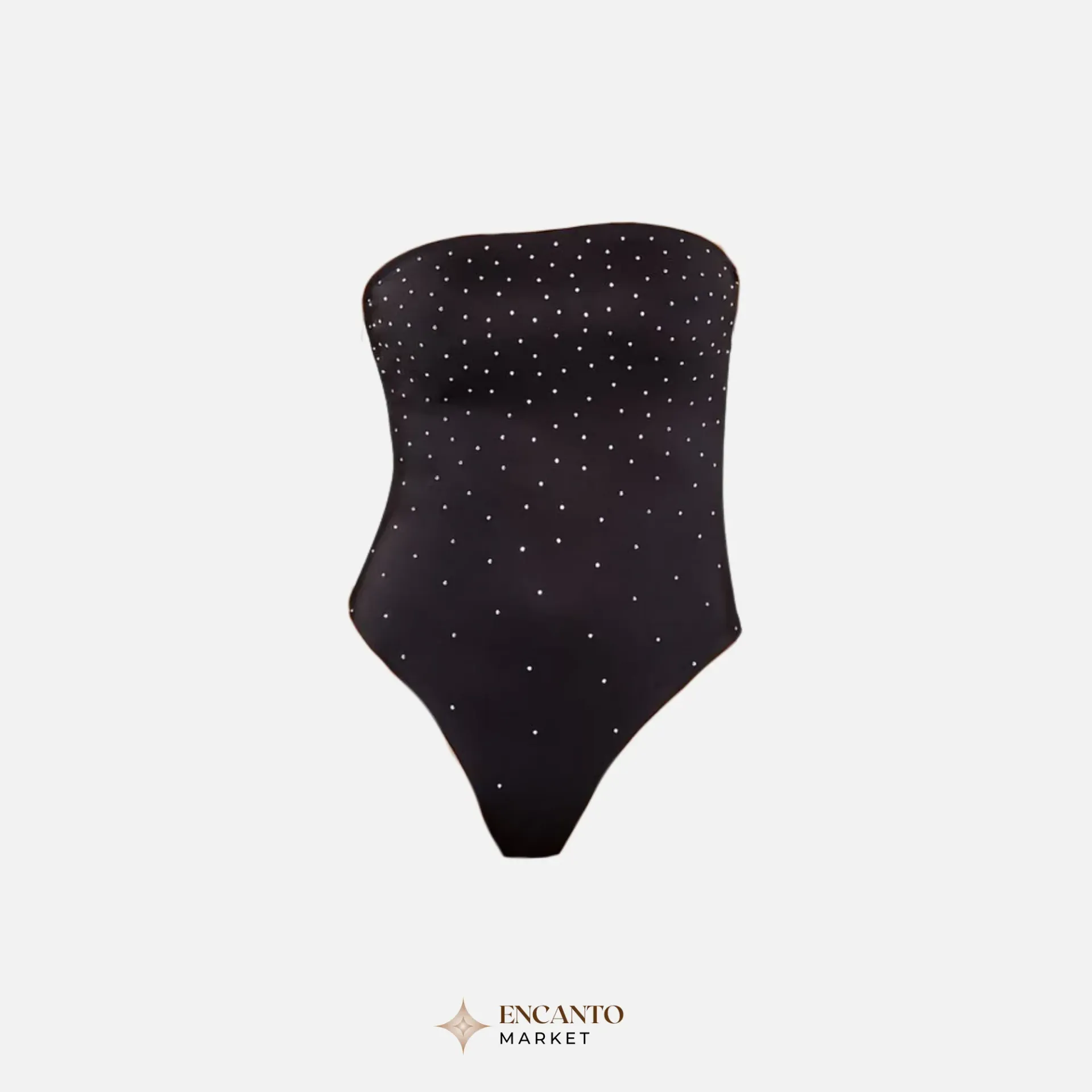 Body tipo tubo con detalles de cristales Contour Sculpt