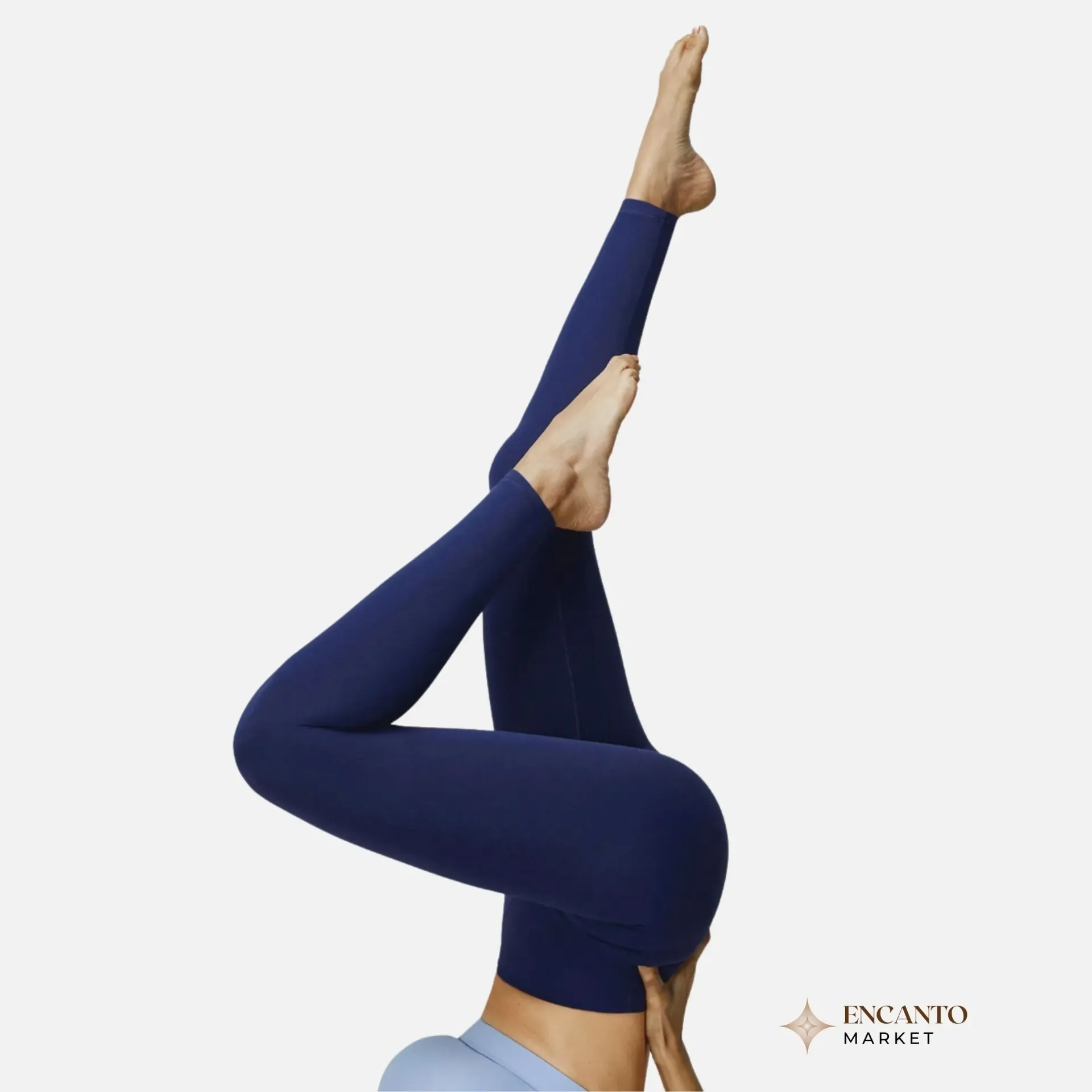 Leggings color azul tela suave (S)