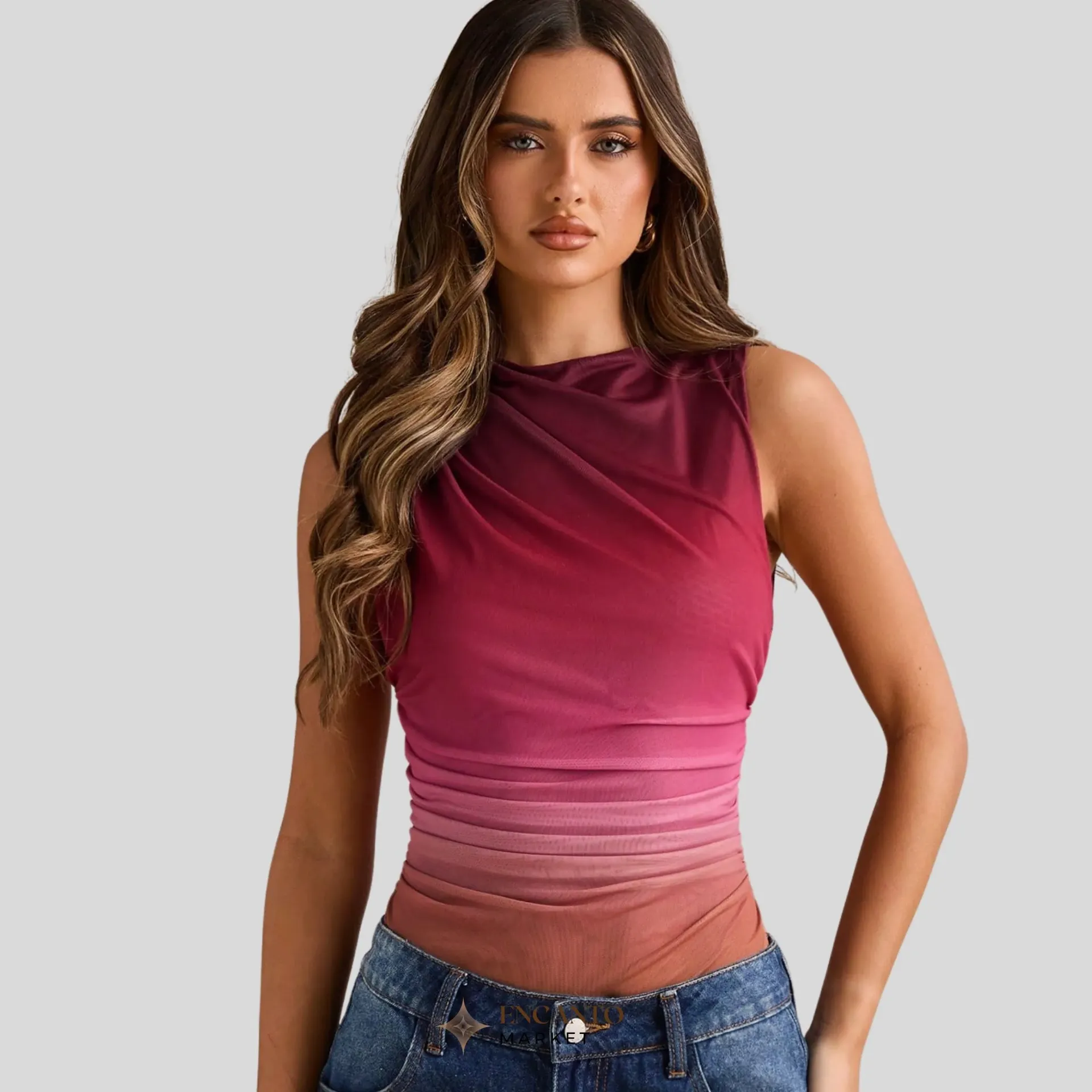 Body ajustado con diseño degradado