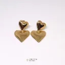 Pendientes colgantes de corazones