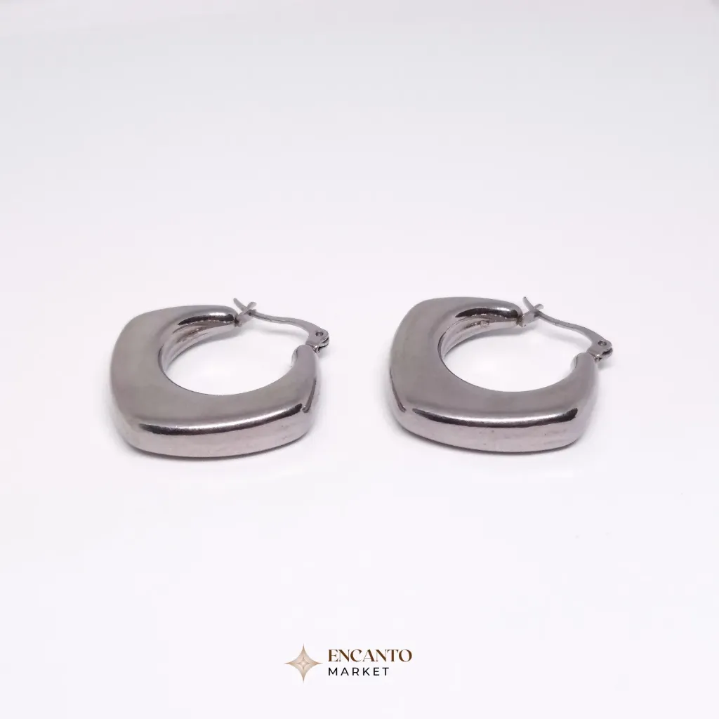 Aretes huecos forma de aro