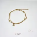 Pulsera tobillera de doble cadena