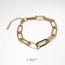 Pulsera de eslabones rectangulares