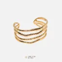 Brazalete en capas texturizado