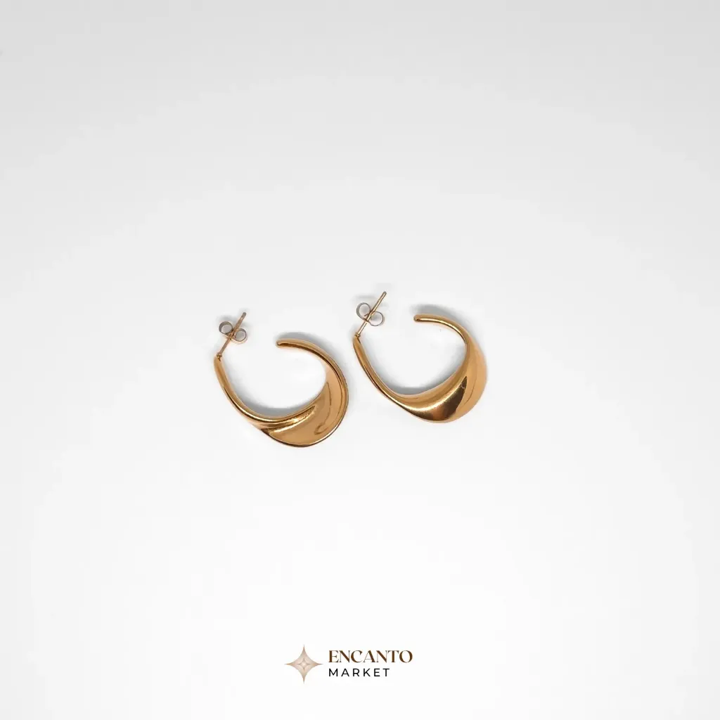 Aretes diseño retorcido