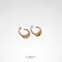 Aretes diseño retorcido