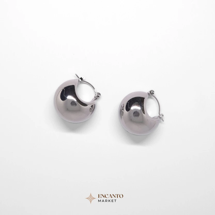 Aretes estilo gota chunky
