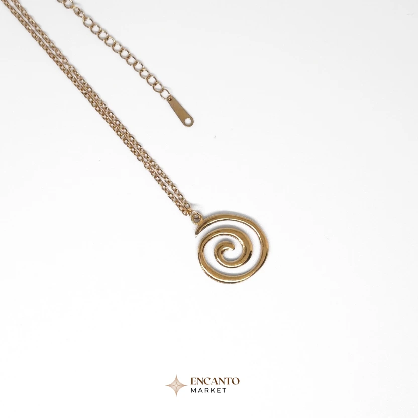 Collar de espiral (Dorado)