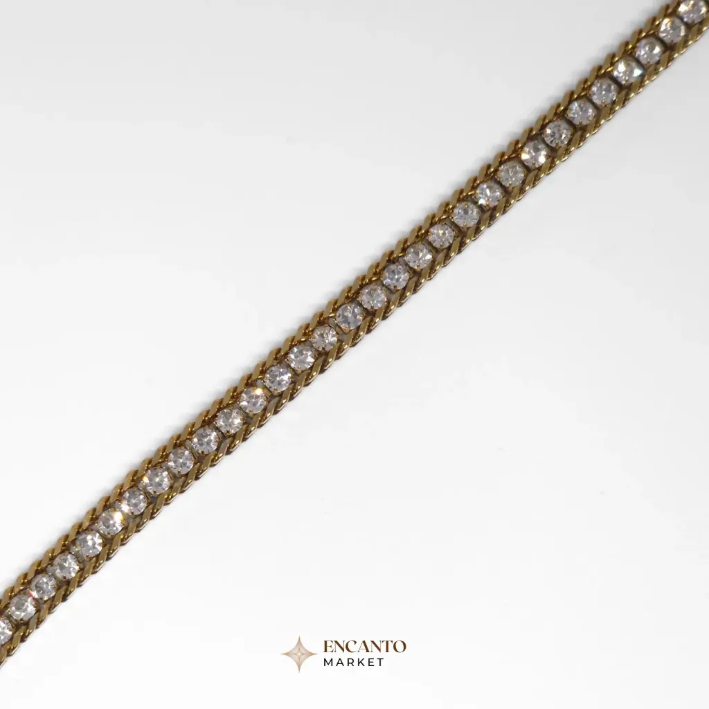 Pulsera con cadena delicada de acero inoxidable