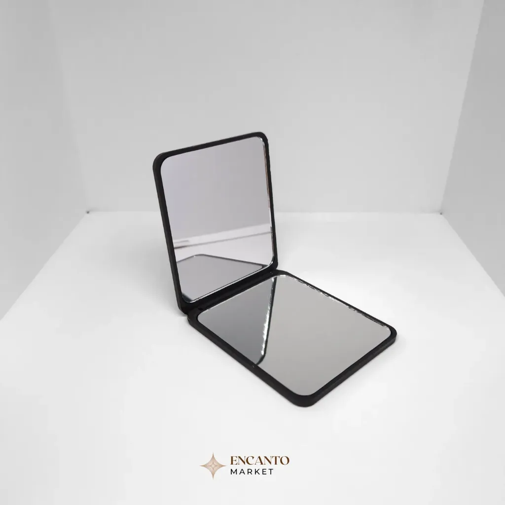 Espejos minimalista portátiles - personalizables (Negro)