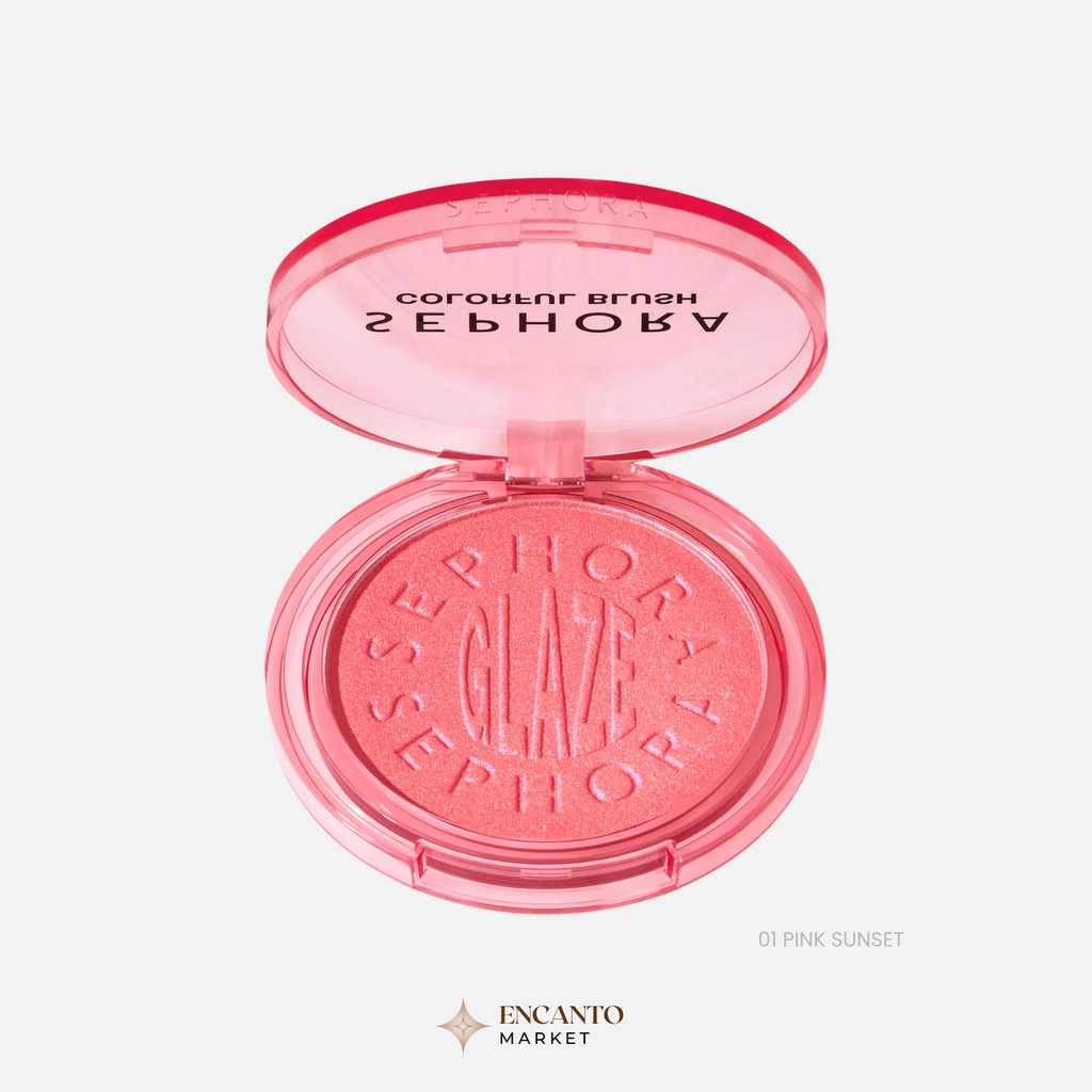 Colorful Blush and Highlighter Glaze