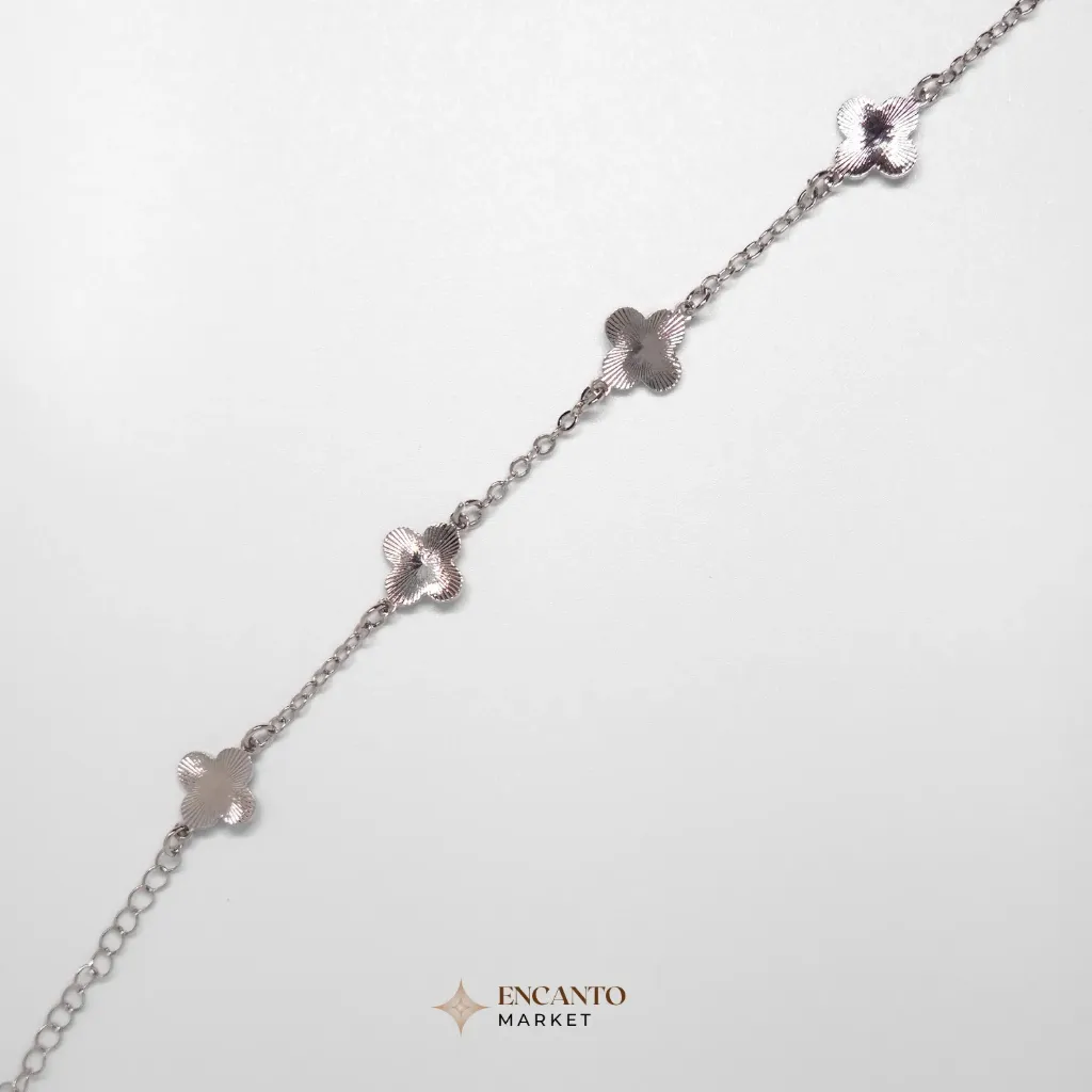 Pulsera trébol mate