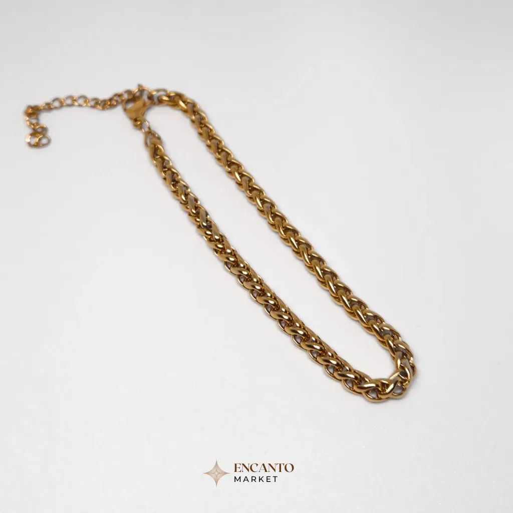 Pulsera entrelazada tipo cuerda