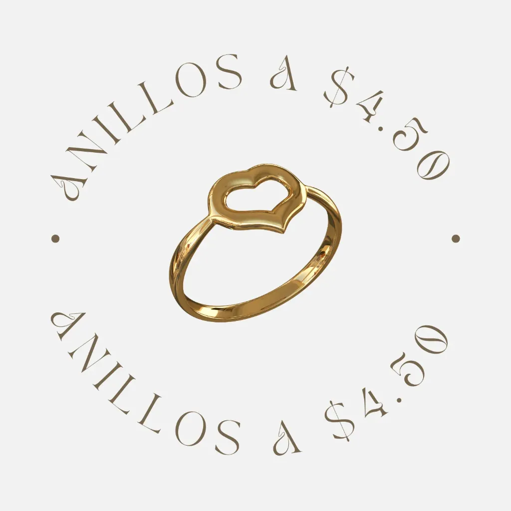 ¡ANILLOS A $4.50!